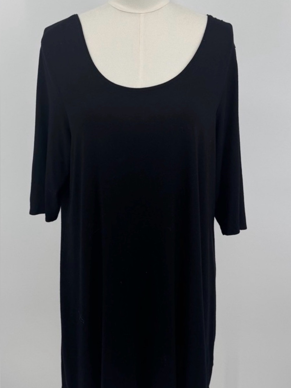 Eileen Fisher Fine Jersey Scoop Neck Tunic size L